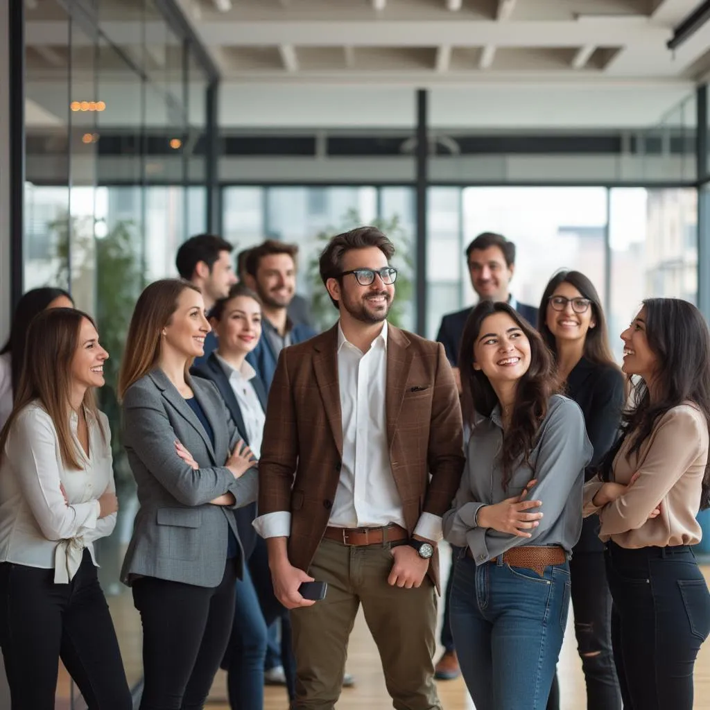 Equipo de consultores financieros en Argentina trabajando colaborativamente